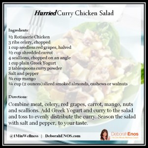 Hurried Curry Chicken Salad Recipe Deborah Enos